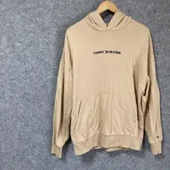 TOMMY HILFIGER パーカー ベージュ ロゴ刺繍のサムネイル