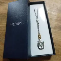 MIKIMOTO ミキモト パール Y 字 イニシャル ストラップ 　未使用