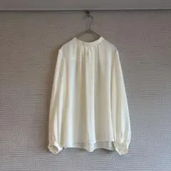 《美品》green label relaxingスタンドネックギャザーブラウス