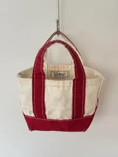 【希少】2色タグ 80's エルエルビーン ボートアンドトート ミニ レッド