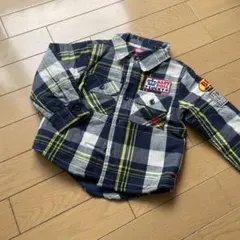 BABY DOLL チェック柄長袖シャツ90