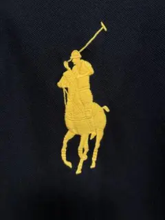 ポロラルフローレン　ビックポニー　半袖ポロシャツ　ブラック