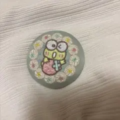 サンリオキャラクターズ　刺繍缶バッジビスケット4 けろけろけろっぴ
