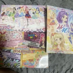 アイカツ ポストカード WM 神崎美月 夏樹みくる ステッカー