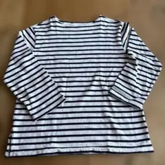 無印良品 コットンストライプ長袖Tシャツ　Lサイズ