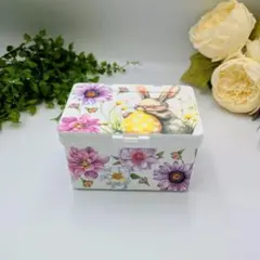 デコパージュ ꔛ‬ꕤ ウェットティッシュケース♡小物入れ♡インテリア雑貨♡薔薇 デコパージュ ꔛꕤ ウェットティッシュケース♡小物入れ♡インテリア