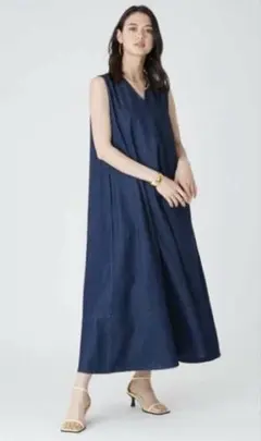 ミラオーウェン　デニムワンピース　インディゴ