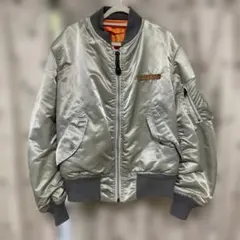 ビンテージAVIREX LTD MA-1 フライトジャケット シルバー