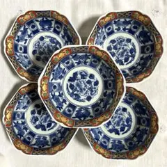 有田焼　和山窯　小鉢　金彩　染付　古伊万里紋様