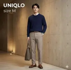 感動パンツ ユニクロ 82×76 ベージュ チノパン 洗える スラックス