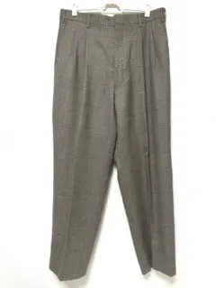 【古着　1990年】 タックワイドパンツ　85センチウール100%日本製