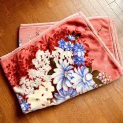 花柄 アクリル毛布 140x200cm - メルカリ
