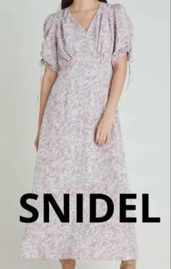 SNIDEL フラワープリント ワンピース