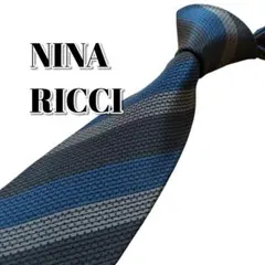 ★NINA RICCI★　ニナリッチ　ネイビー系　ストライプのサムネイル