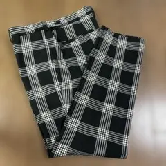 チェック柄スラックス 175センチ／86センチ