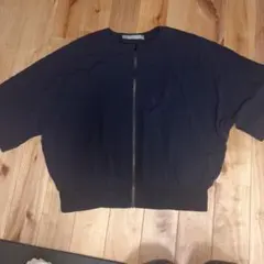 Theory luxe FLOW ジップアップブルゾン ネイビーのサムネイル