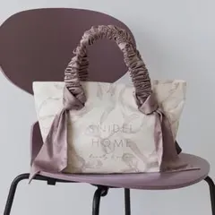 スナイデルホーム オーガニックキャンバストート リボン（PBEG）