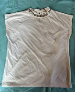 GU スートン付トップス　ホワイト