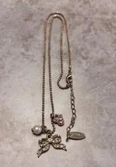 ディズニーリゾート購入品　Disney ネックレス リボン ミッキー
