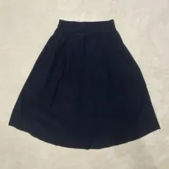VIS ビス フレアスカート スカート ひざ丈 ネイビー Sのサムネイル