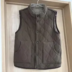 ARMEN アーメン　ブラウン キルティングベスト　リバーシブル