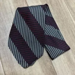 【即納】 CRAVAT MITSUKOSHI ネクタイ ストライプ ワインレッド