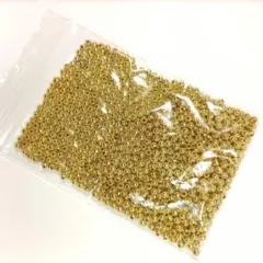 4mm球形ゴールド色 アクセサリー用ビーズ まとめ売りセット 90g