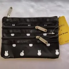 新品未使用❤︎レスポートサック× ミッフィー　コラボ　3zip ポーチ　収納ケース