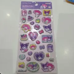 ポップデコパーティー　サンリオ　ラメきらクリスタルシール　マイメロディ　クロミ