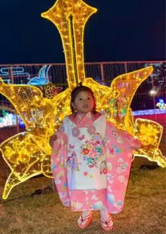 子供用 七五三 着物 ピンク 花柄