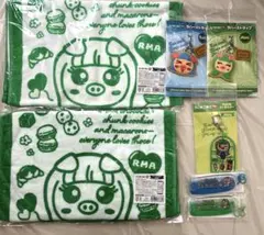 ろこまこあこ NANI セット ラバーストラップ キーホルダー コーム　タオル