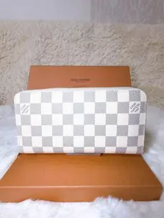 【美品】LOUIS VUITTON ジッピーウォレット ダミエアズール長財布