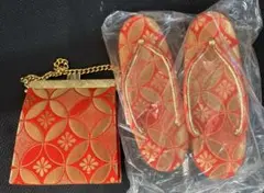 七五三　和装用バッグと下駄のセット