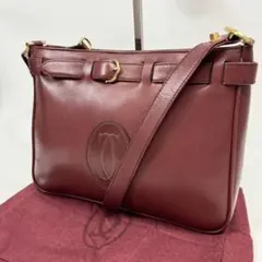 カルティエ　Cartier ショルダーバッグ　マストライン　ボルドー　ゴールドのサムネイル