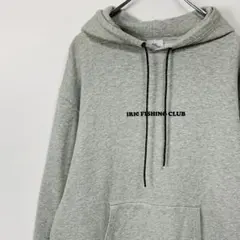 irie fishing club ロゴ プルオーバー パーカー M グレー