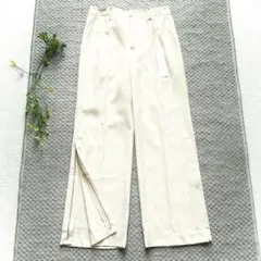 【タグ付き未使用品】スタニングルアー　洗える　リネンライクディープスリットパンツのサムネイル