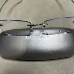 【GRANCY】グランシー　ラインストーンデザインリムレスメガネ