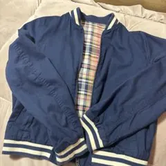 ポロラルフローレン ネイビー チェック柄 ジャケット 160