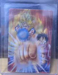 新品未開封　ドラゴンボール　ワンピース 40th コラボカード　孫悟空　エース Yahoo!オークション - 「(ジャンプ40周年)ドラゴンボール×ワンピース