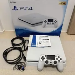 ホワイト PS4 本体 500GB コントローラー付き cuh-2100A - メルカリ