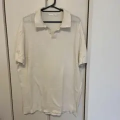 ZARA ポロシャツ ホワイト Lサイズのサムネイル