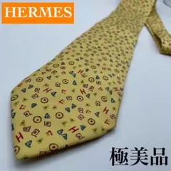 ✨極美品✨HERMES ネクタイ H柄 高級シルク 定番 人気