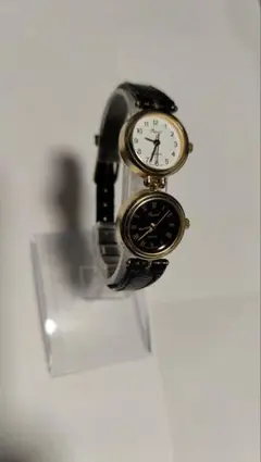 Pearl ダブルフェイス 腕時計 ヴィンテージ クォーツ レディース