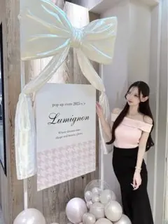 完売品】 lumignon オフショル トップス ロゴリボン ホワイト - メルカリ