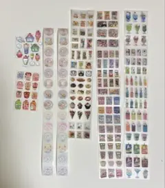 (63)おすそ分け シール 食べ物 飲み物 スイーツ パッケージ 韓国