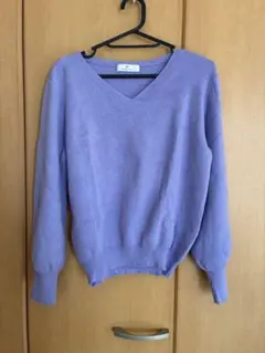 丈が短い♥Vネックセーター♡バルーン袖