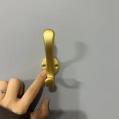 ゴールドフック ウォールフック 金属製 シンプルデザイン