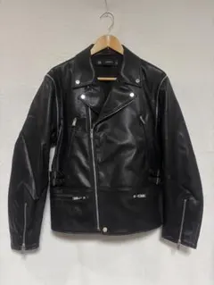 GU×UNDERCOVER▽ライダースジャケット ブラック Lサイズ