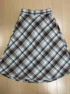 GU フレアスカート チェック柄 Mサイズ