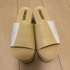 STACCATO サンダル 厚底 ベージュ ホワイトのサムネイル
